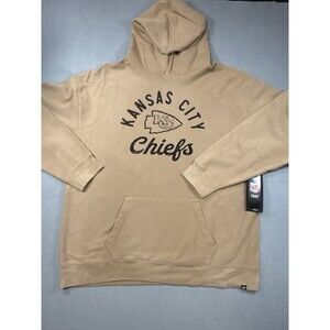 Kansas City Chiefs '47 Brand Hoodie Sweatshirt 2XL Dusted Khaki NWT NFL